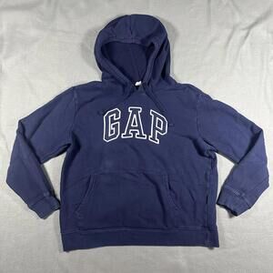 Women’s Gap Hoodie Navy Blue M Y2K